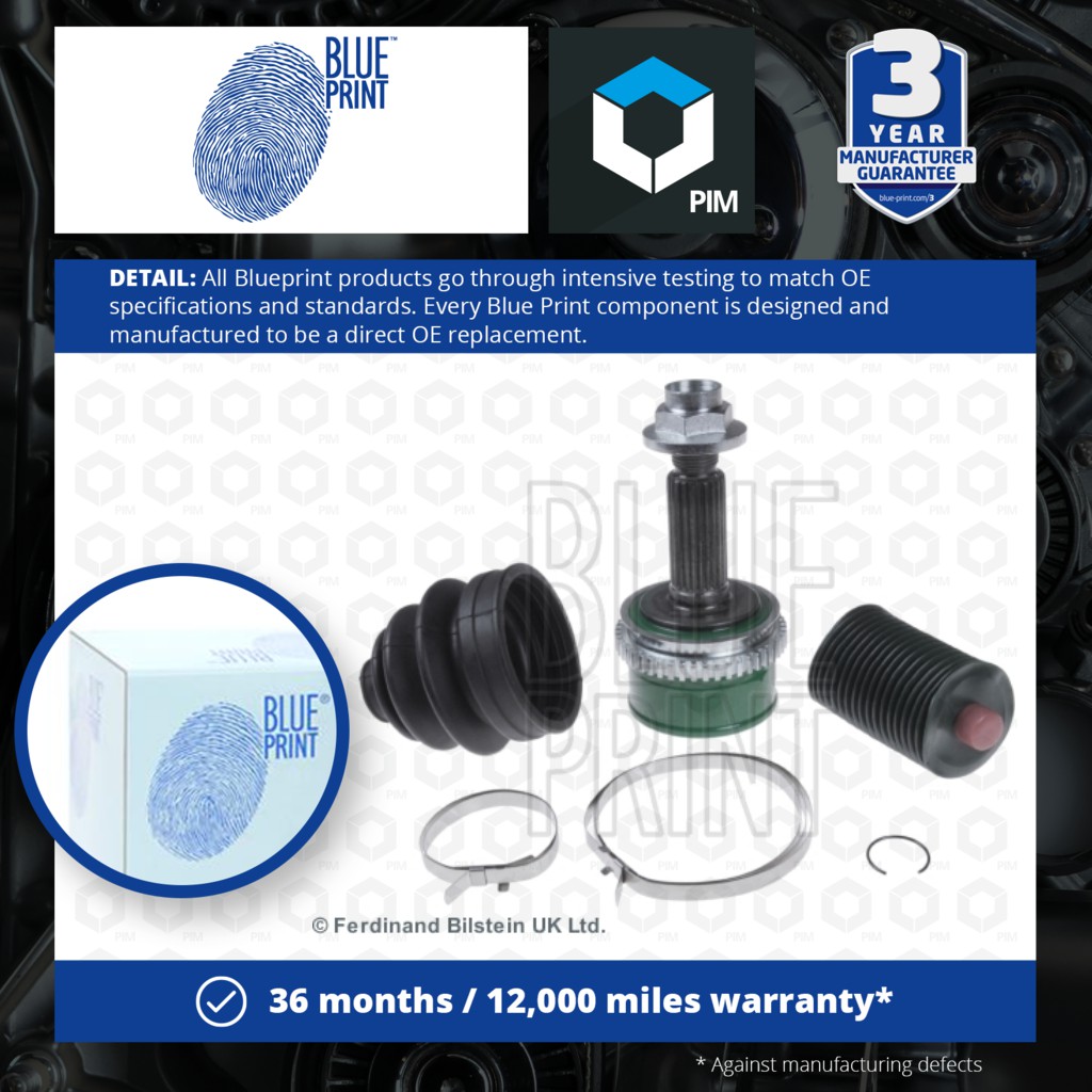 pack of one Blue Print ADG089143 CV Joint Kit 