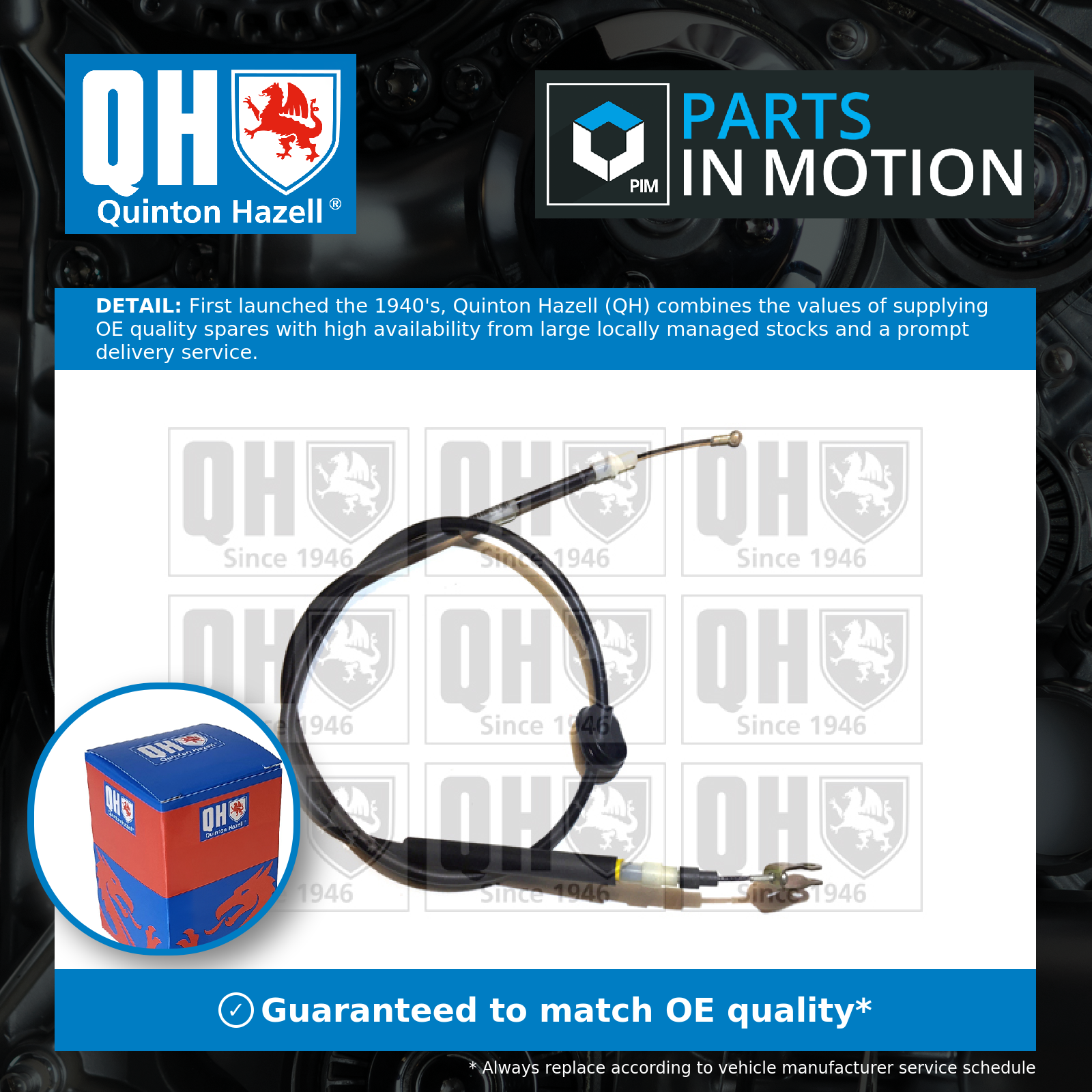 Quinton Hazell Clutch Cable QCC1050 [PM210946]