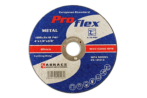 Abracs 32055 100mmx3.2mm Flat Cutting Discs Pk10