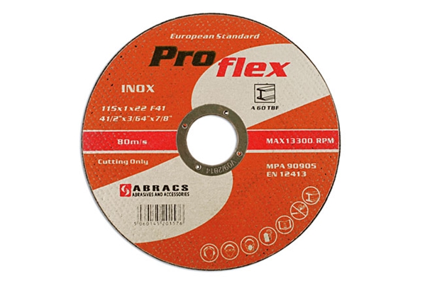Abracs 32068 115mm X 1mm Extra Thin Discs Tin 10