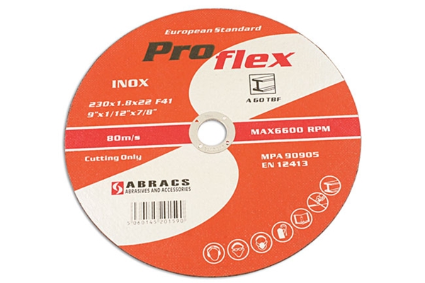 Abracs 32070 230mm X 1.8mm Extra Thin Discs Pk5