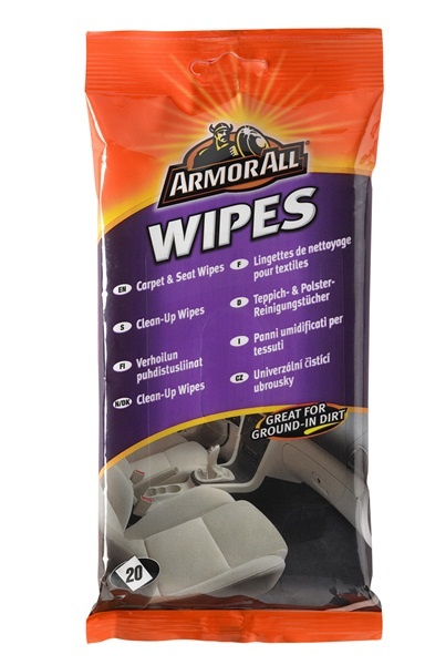 Armorall 38020ML 20 Carpet Seat Wipes Pouch