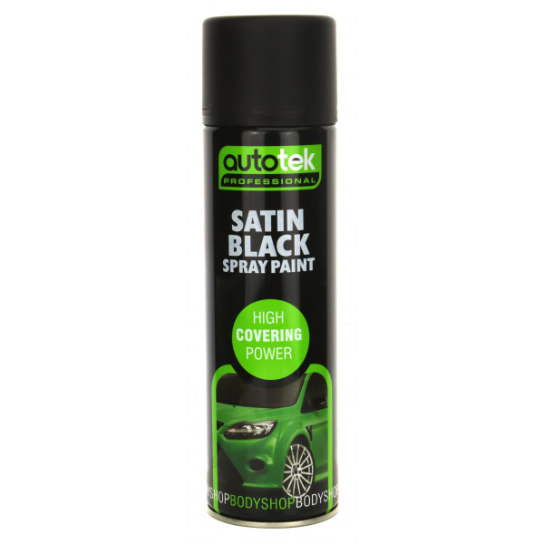Autotek ATOOOSB500 495 Satin Black Paint 500ml