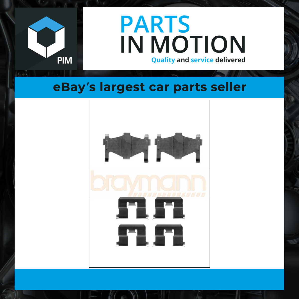 Braymann Brake Pad Fitting Kit Rear BBA4255 [PM116258]