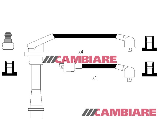 Cambiare HT Leads Ignition Cables Set VE522198 [PM124915]