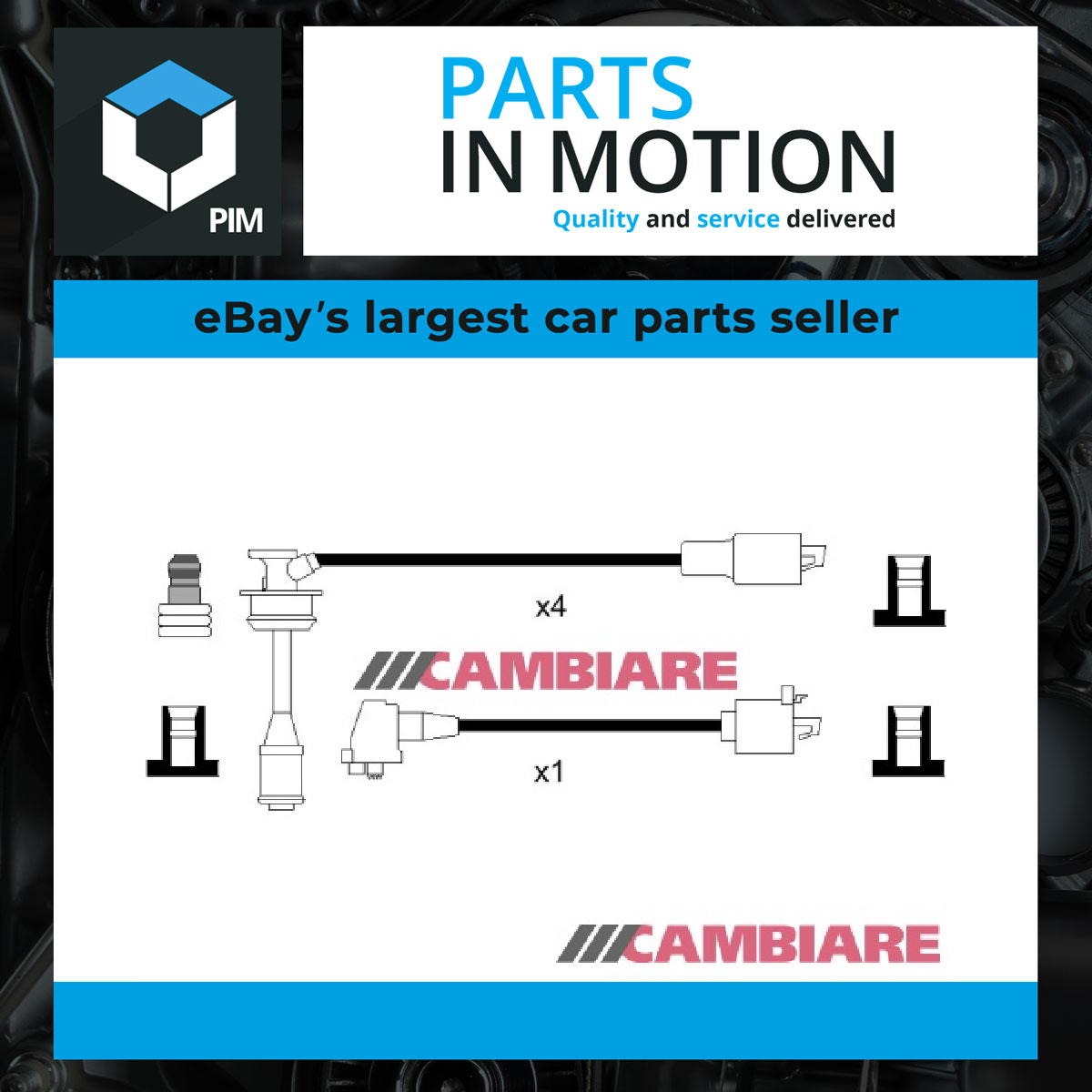 Cambiare HT Leads Ignition Cables Set VE522387 [PM125995]
