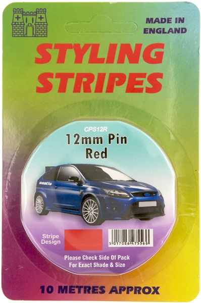 Castle CPS12R 12mm Solid Stripe Red