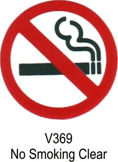 Castle V369 No Smoking Clear Sticker