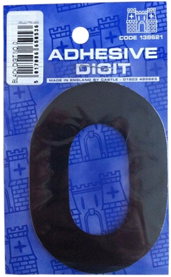 Castle DPX120 0 - 3in Adhesive Black Pack Of 12