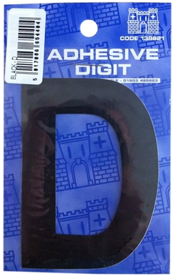 Castle DPX12D D - 3in Adhesive Black Pack Of 12