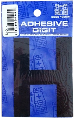 Castle DPX12H H - 3in Adhesive Black Pack Of 12