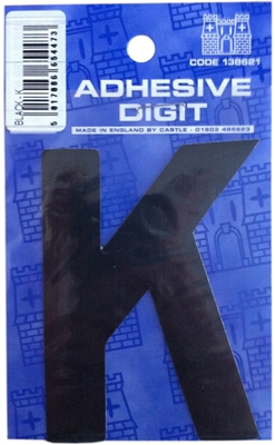 Castle DPX12K K - 3in Adhesive Black Pack Of 12