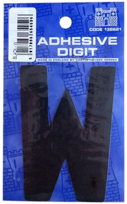 Castle DPX12W W - 3in Adhesive Black Pack Of 12