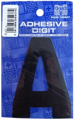 Castle DPX12A A - 3in Adhesive Black Pack Of 12