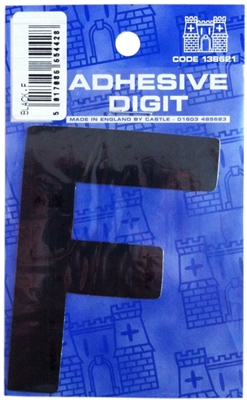 Castle DPX12F F - 3in Adhesive Black Pack Of 12