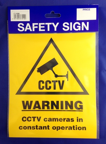 Castle CCTV Large Warning Sticker