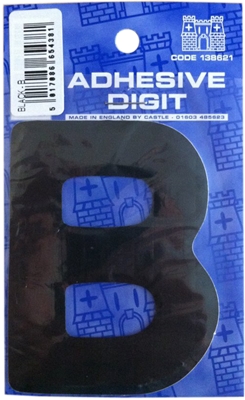 Castle DPX12B B - 3in Adhesive Black Pack Of 12