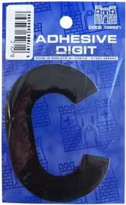 Castle DPX12C C - 3in Adhesive Black Pack Of 12