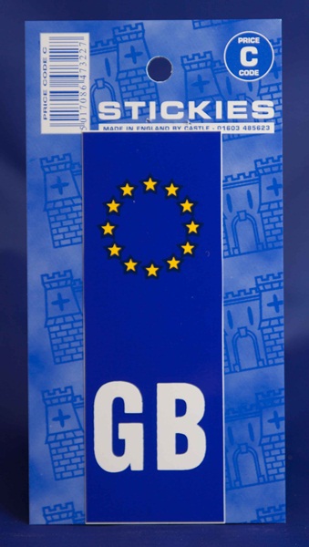 Castle V370 Europlate Gb Sticker