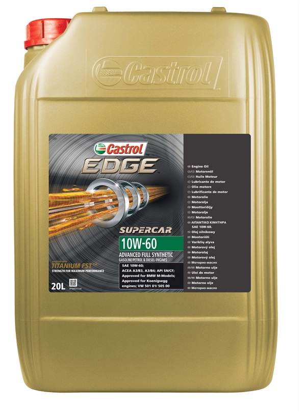 Castrol 1595DB Edge Supercar Er 10w60 - 20l
