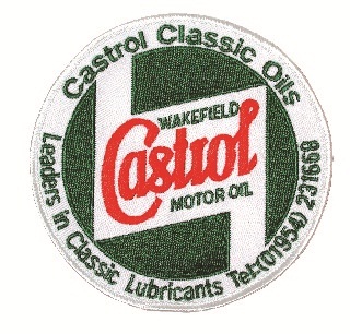 Castrol Classic STR657 Embroidered Sponsors Sew-On Badge