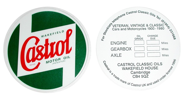 Castrol Classic STR597 Windscreen Sticker