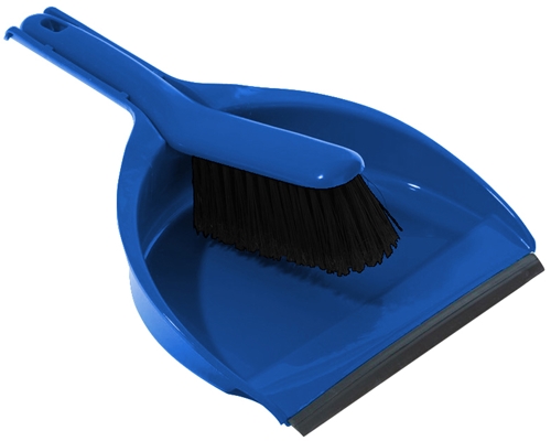 Cleenol 191223/B Dustpan & Soft Brush Set Blue