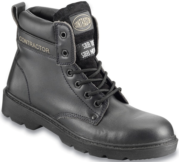 Contractor 802SM12 Black Leather Boot 12