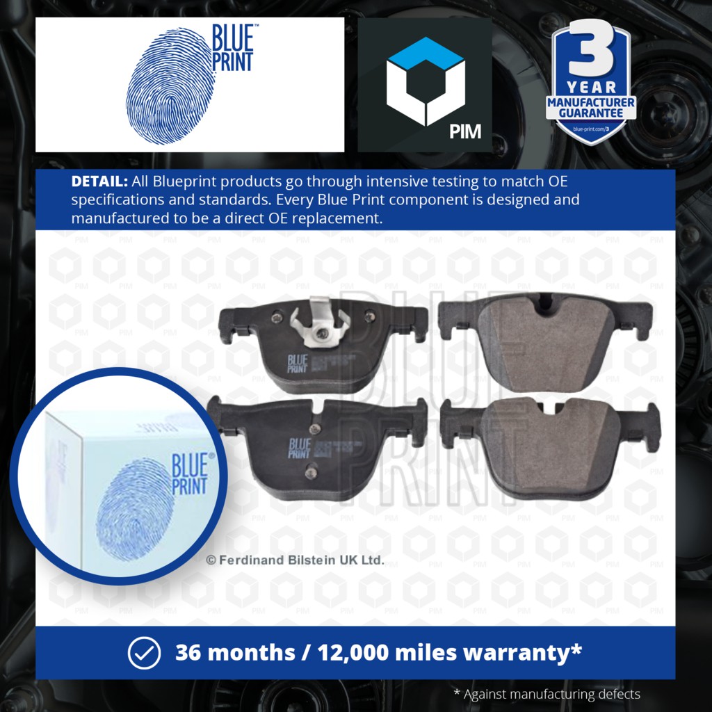 Blue Print Brake Pads Set Rear ADB114238 [PM1670533]