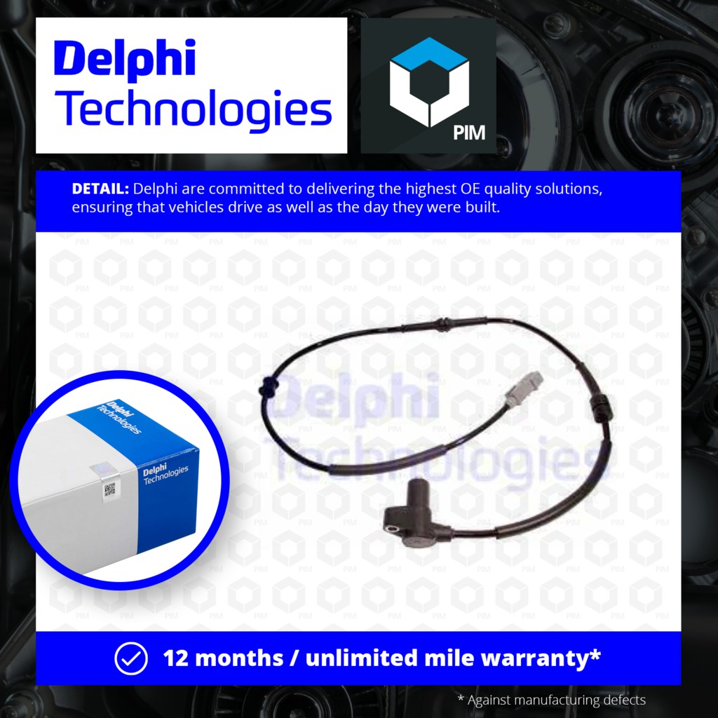 Delphi SS20170 Abs Speed Sensor 