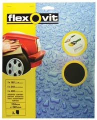 Flexovit 63642526491 Wet And Dry Paper Assorted X3