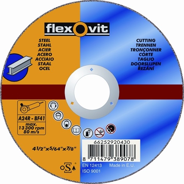 Flexovit 66252920431 Standard Cutting Discs 125mm Flat