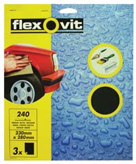 Flexovit 63642526302 Wet And Dry Paper Medium 240 X3