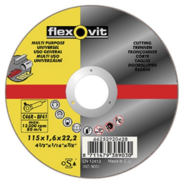 Flexovit 66252926776 Multipurpose Cutting Disc 125mm