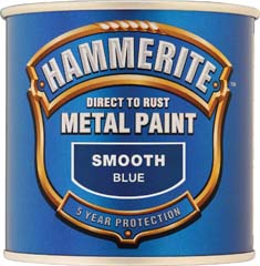 Hammerite 5084884 015 Smooth Metal Paint Blue 250ml