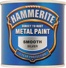 Hammerite 5084894 435 Smooth Mtl. Paint Silver 250ml