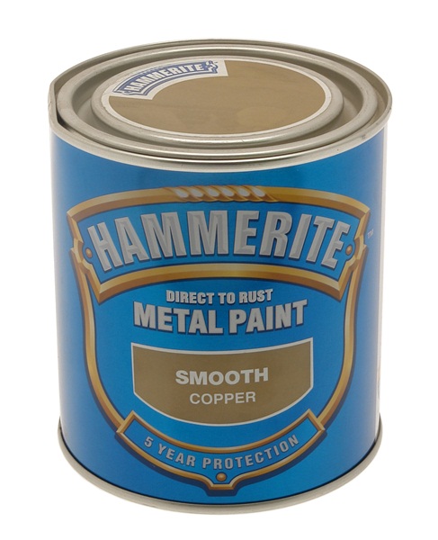 Hammerite 5092932 818 Smooth Metal Paint Copper 250ml