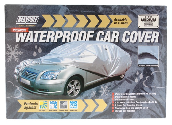 Maypole 9332 W/Proof Car Cover And Vents Med Dp