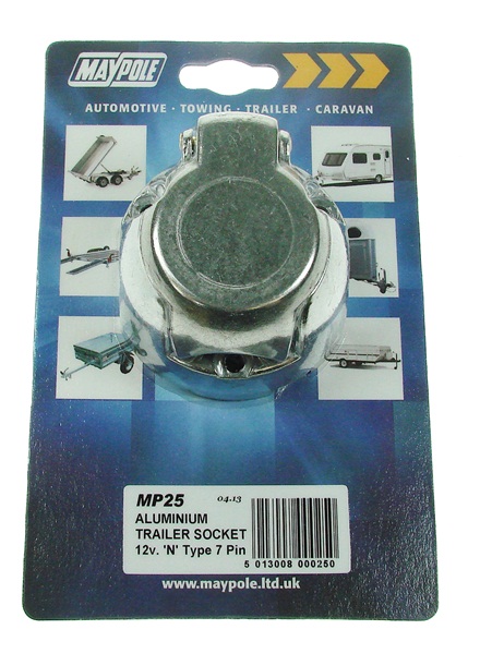 Maypole 025 12n 7 Pin Aluminium Socket