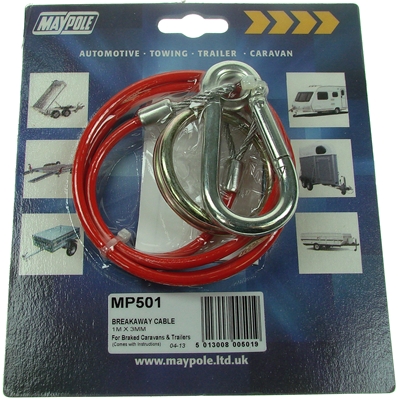 Maypole MP501 Breakaway Cable Pvc Red 1m X 3mm