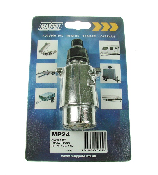 Maypole 024 12n 7 Pin Aluminium Plug