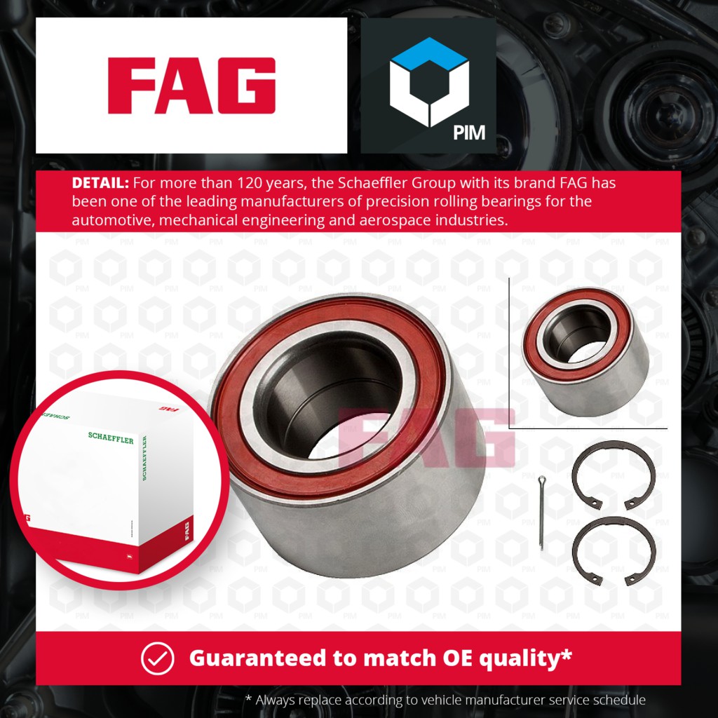 FAG Wheel Bearing Kit Front 713644160 [PM459132]