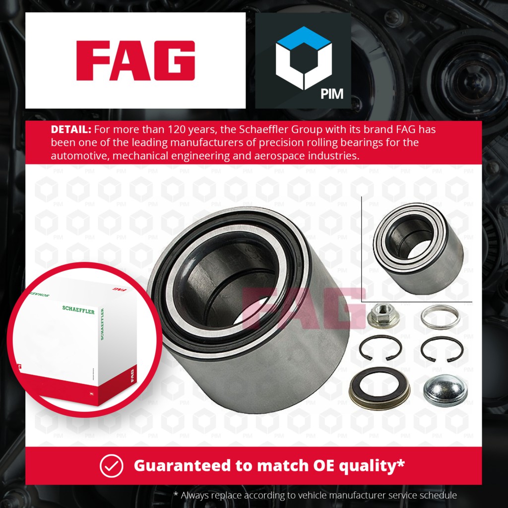 2x FAG Wheel Bearing Kit Rear 713678030 [PM459316]