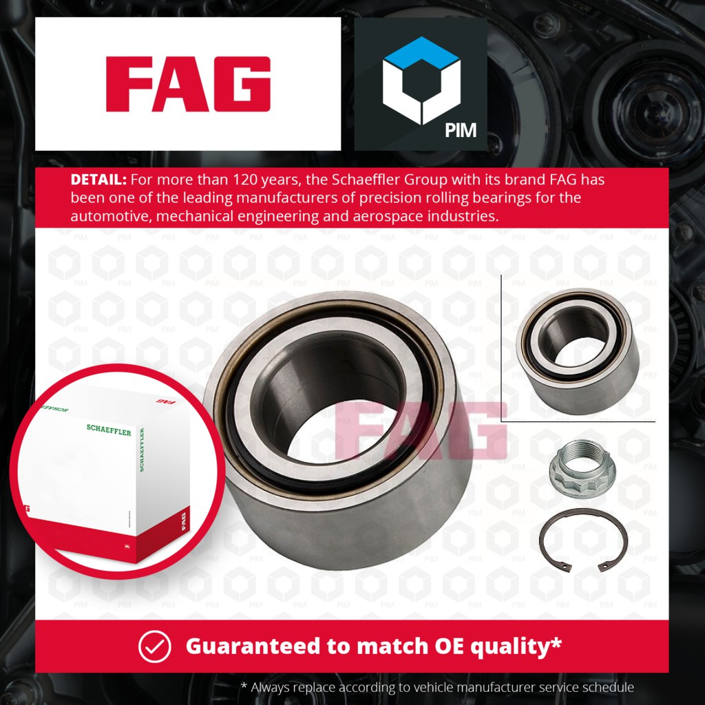 FAG Wheel Bearing Kit Rear 713649320 [PM459341]
