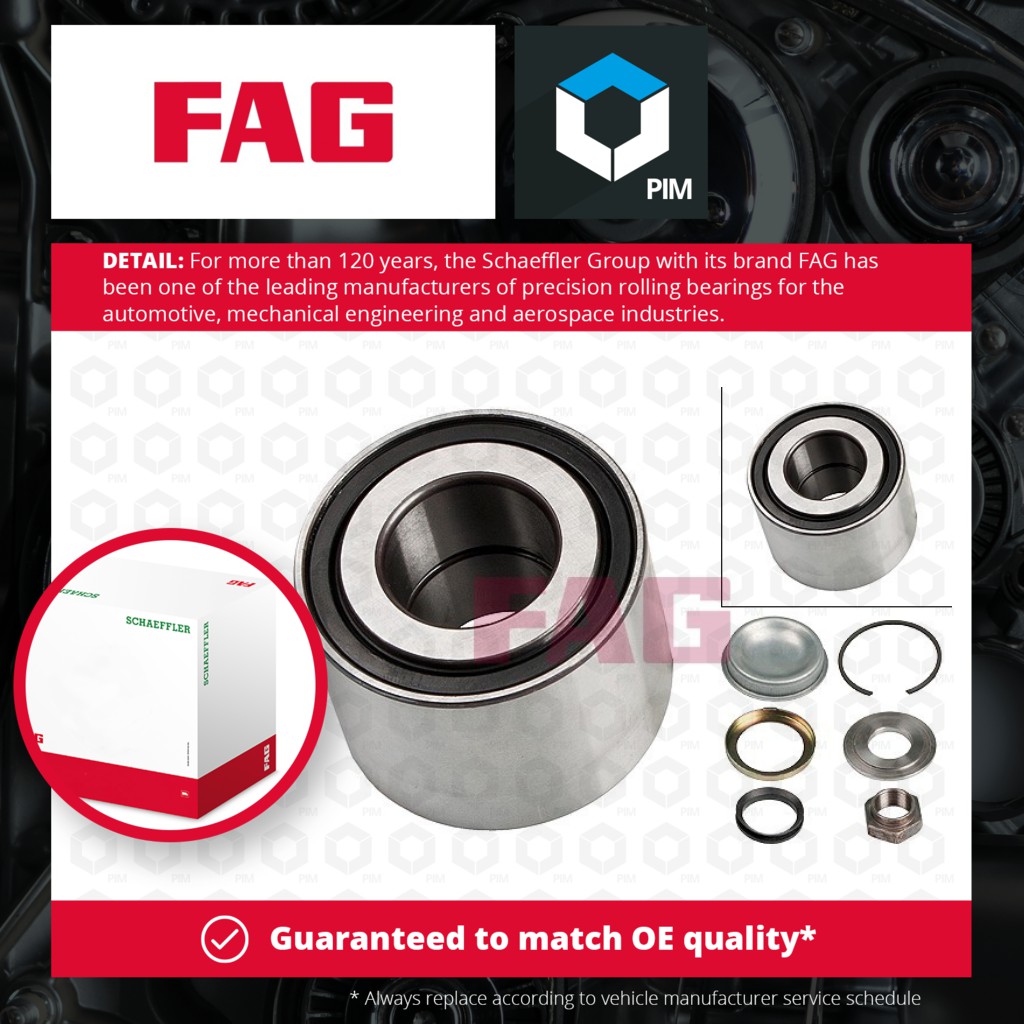 FAG Wheel Bearing Kit Rear 713650070 [PM459506]