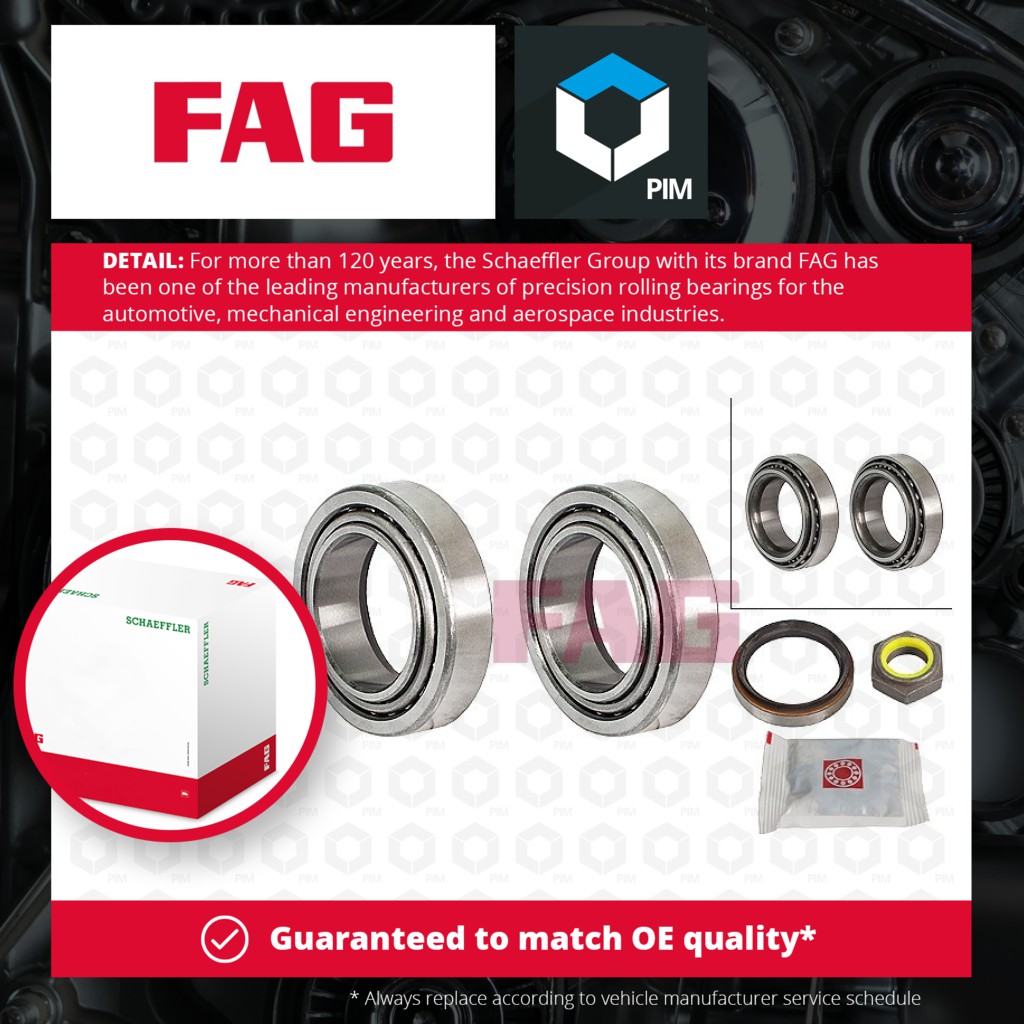 FAG Wheel Bearing Kit Front Right 713678740 [PM459512]