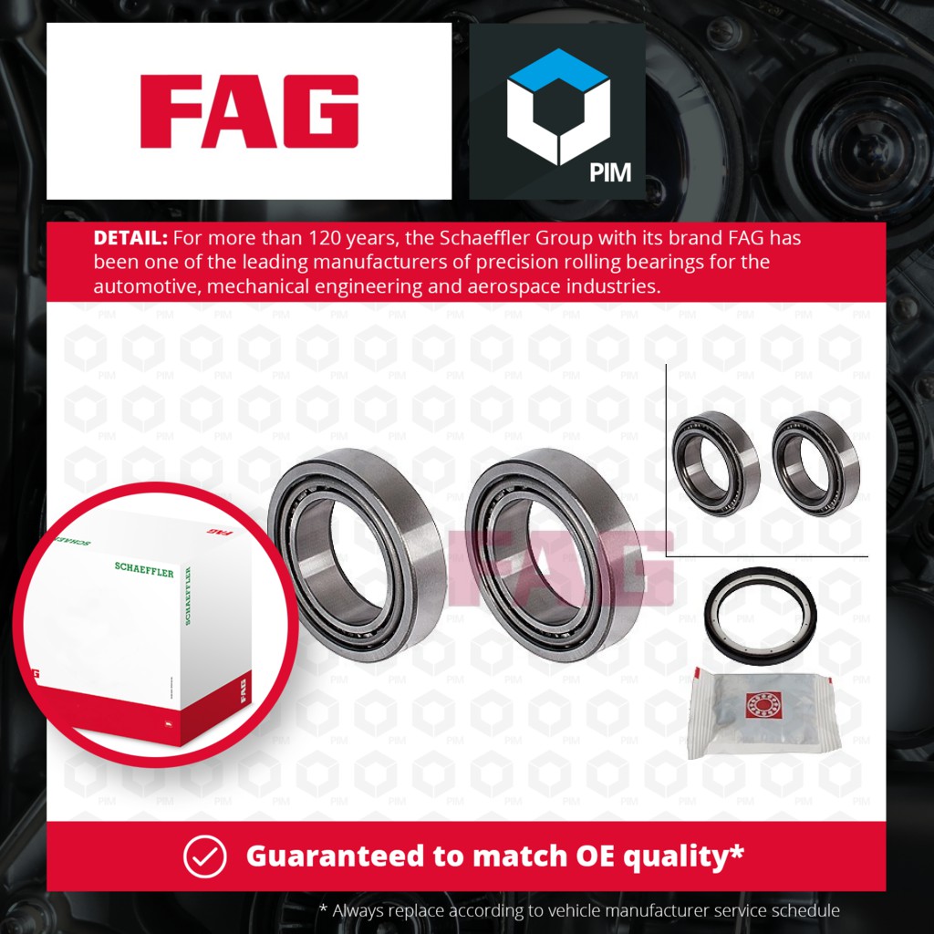 FAG Wheel Bearing Kit Front 713619140 [PM459538]