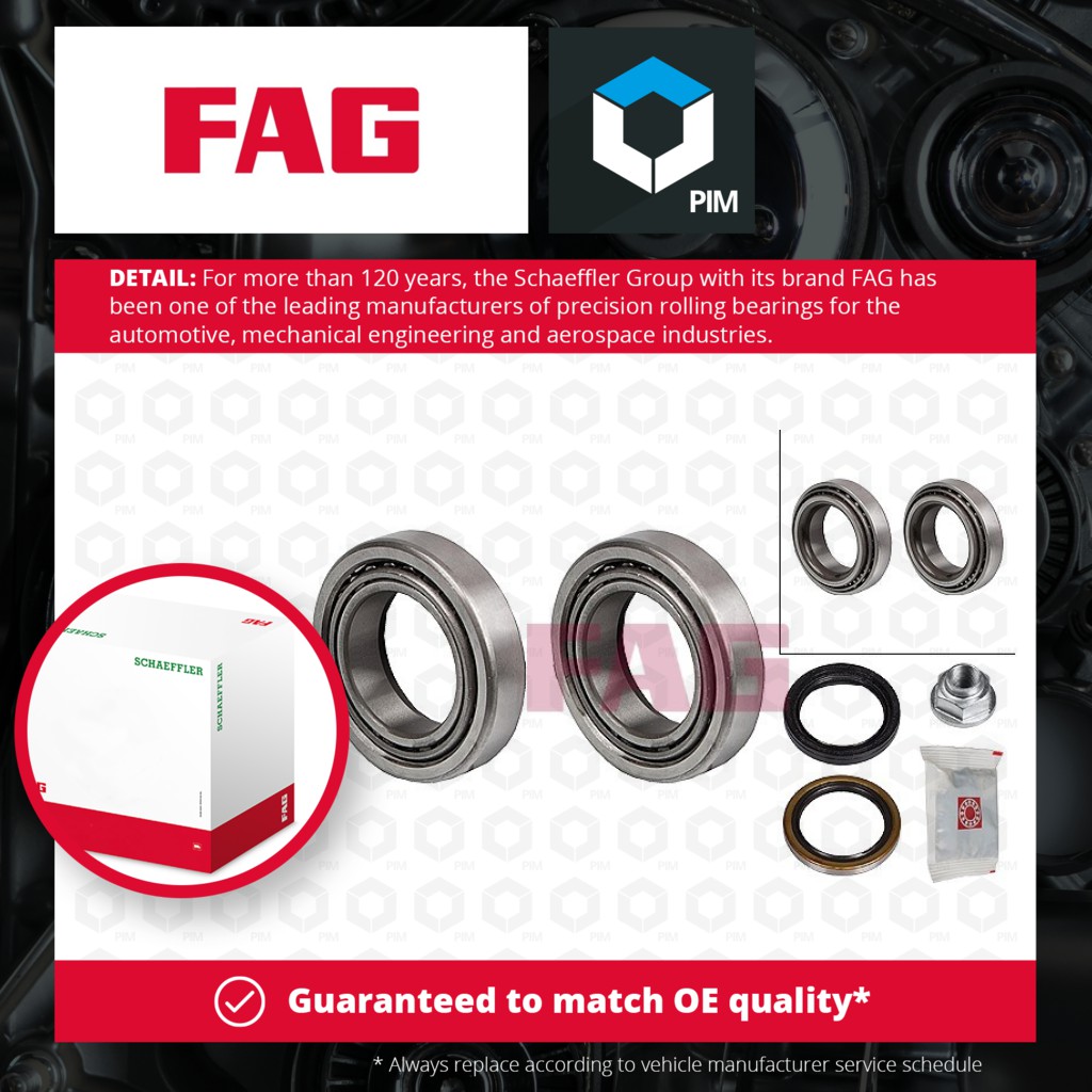 FAG Wheel Bearing Kit Front 713625140 [PM459574]
