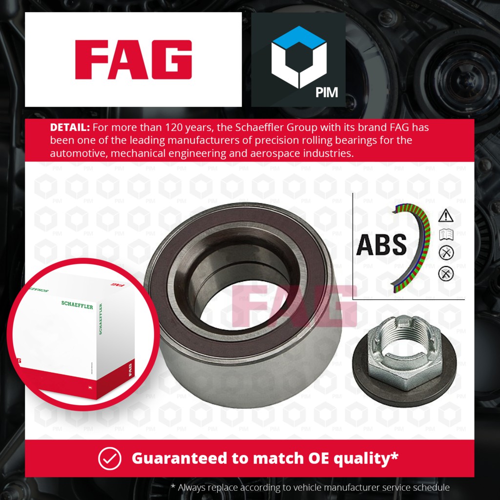 FAG Wheel Bearing Kit Front 713678410 [PM459608]