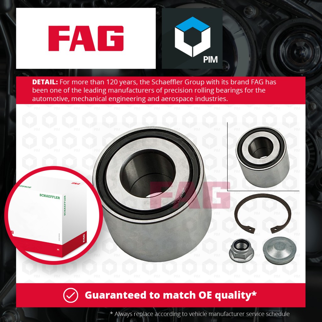 FAG Wheel Bearing Kit Rear 713630270 [PM459656]